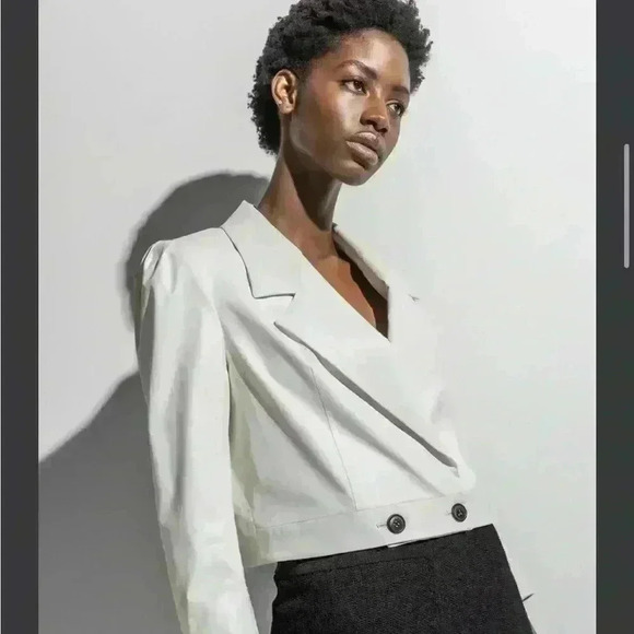 NWT 212 Goods 7th Ave. White Coated Linen Jacket Womens SZ 4 Handmade In NY $440 - Picture 15 of 15